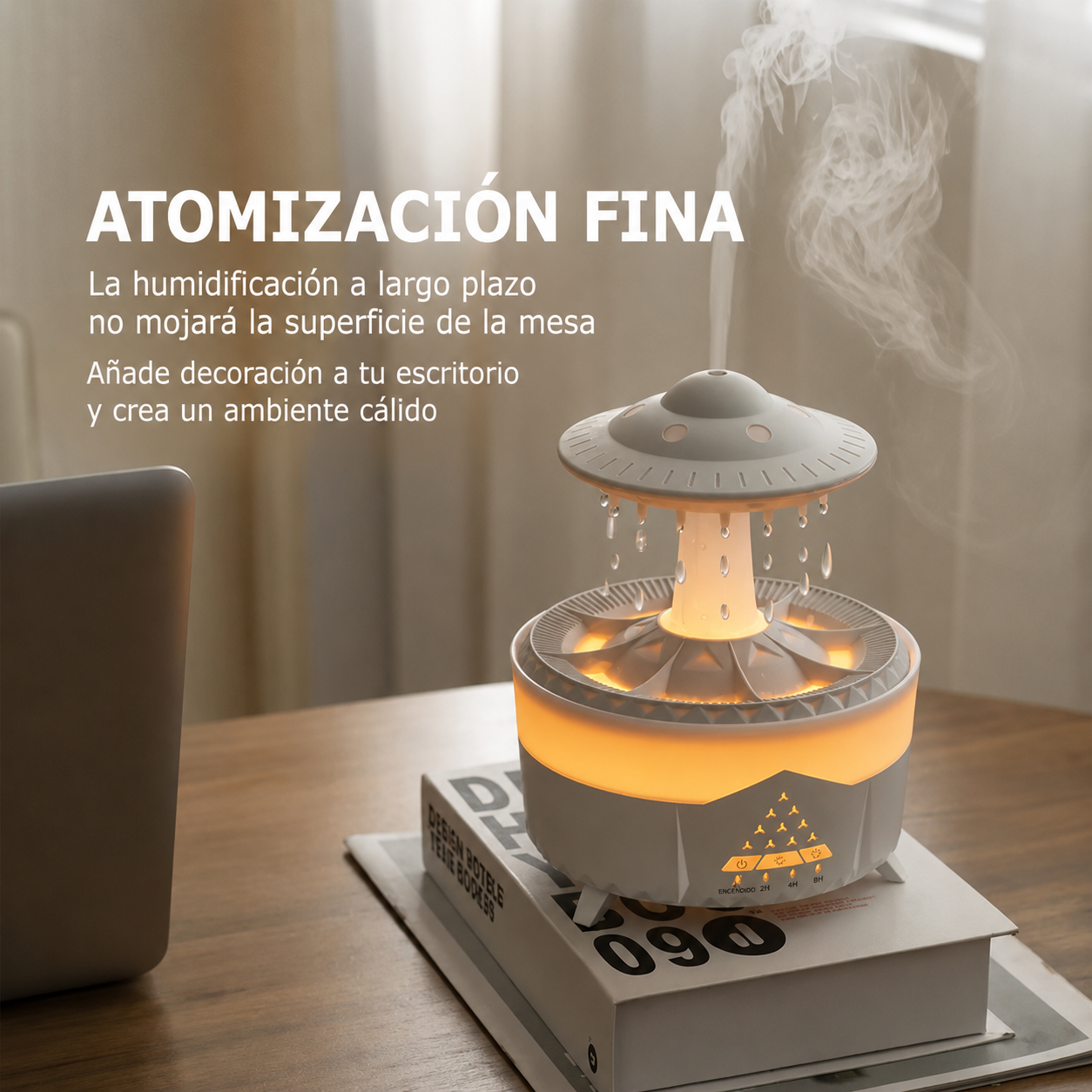 Difusor de Lluvia y Aromaterapia