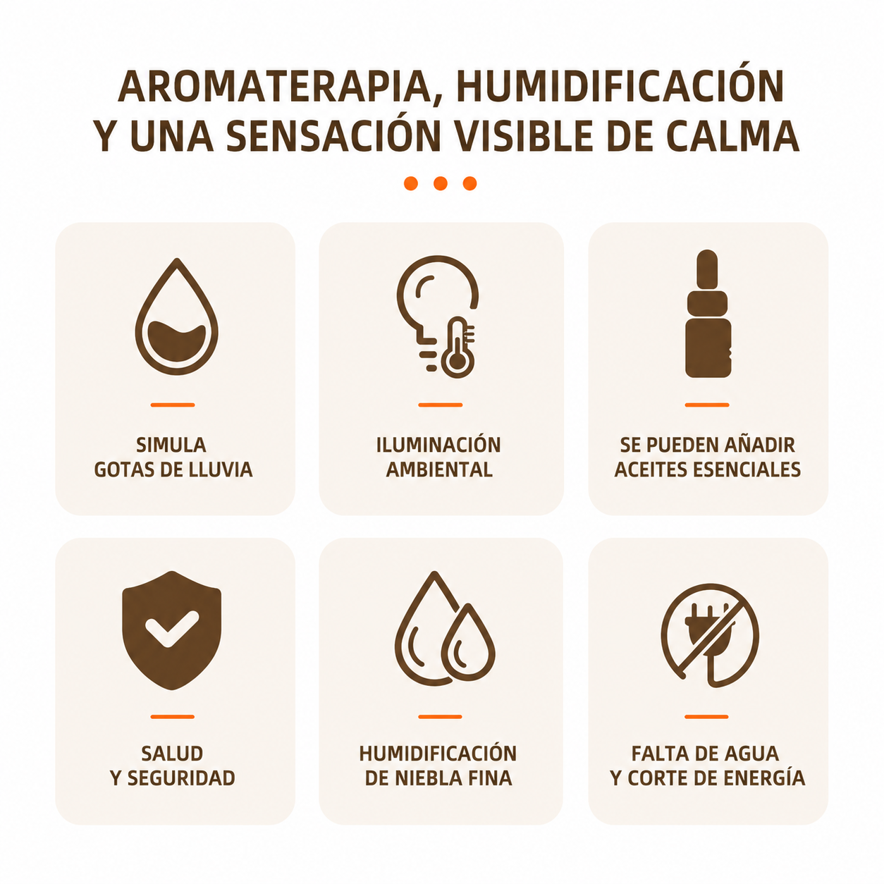 Difusor de Lluvia y Aromaterapia